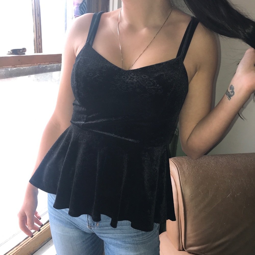 Black Velvet Top